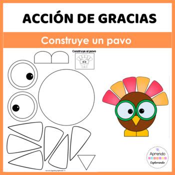 esquema de montaje para la manualidad del pavo y la serpiente de pasta