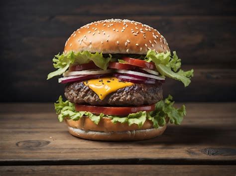 Fotografía de alta calidad de una hamburguesa plant-based de La Crianza servida con vegetales frescos.