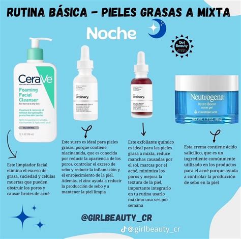 Rutina de cuidado facial diaria con productos no comedogénicos