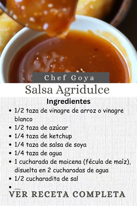 Ingredientes para la salsa agridulce de salmón