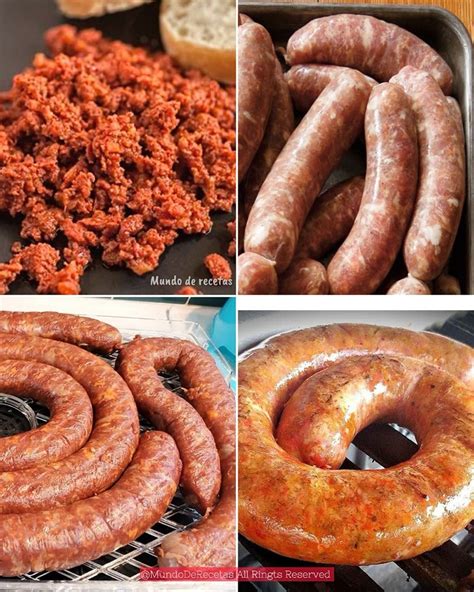 Ingredientes frescos para la elaboración de chorizo: carne de cerdo, pimentón, ajo