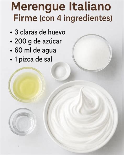proceso de preparación del merengue italiano con almíbar