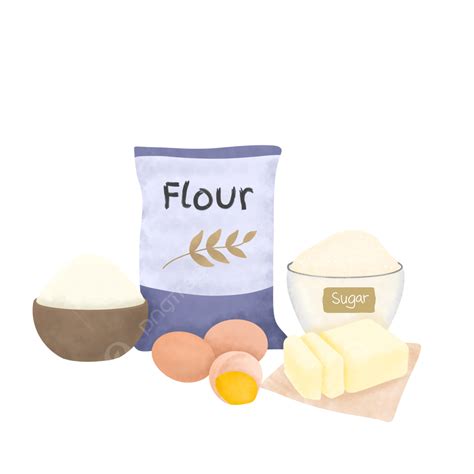 Disposición de ingredientes básicos: mantequilla, harina, huevo, azúcar, vainilla y un frasco de mermelada sobre una mesa de cocina.