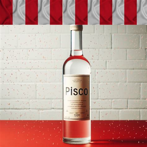 Botella de pisco tradicional