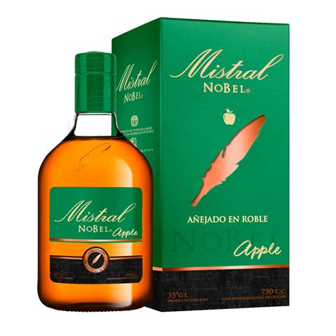 Botella de Pisco Mistral Nobel Apple