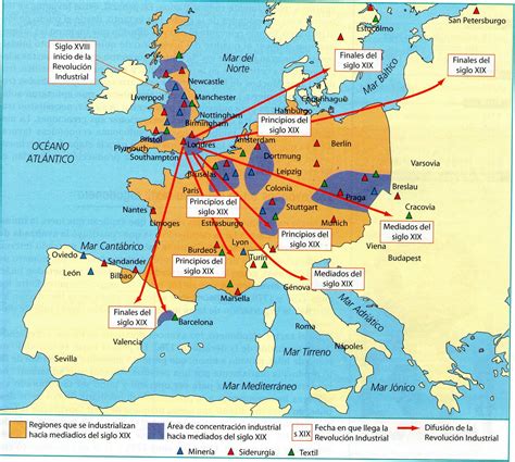 Mapa mostrando la difusión del sándwich desde Inglaterra