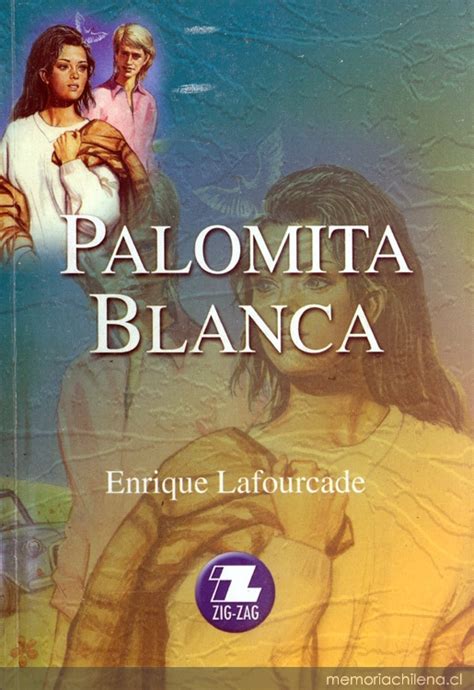 Portada del libro Palomita Blanca junto a elementos representativos de la cultura chilena de los años 70