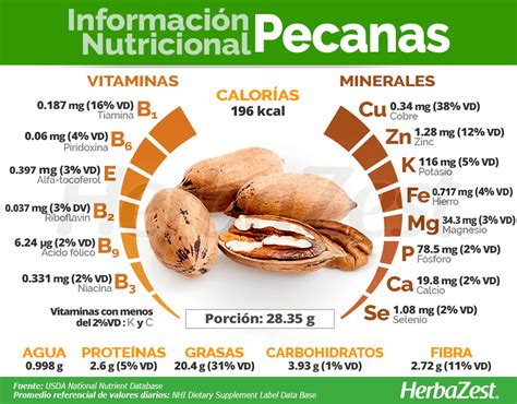 Infografía: Beneficios nutricionales de la nuez pecana