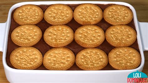 Esquema de las capas de un postre frío con galletas, queso y fruta