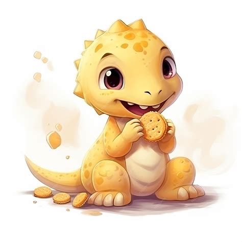 ilustracion de un bebé comiendo una galleta BLW