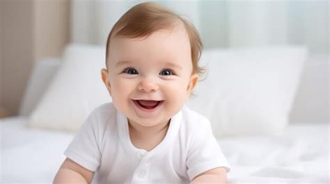 imagen de un bebé sonriendo mientras come un puré de verduras