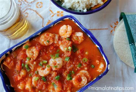 Foto: camarones en salsa de cerveza con jitomate
