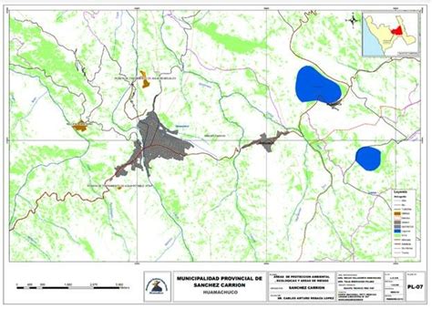 Mapa de ubicación del caserío de Pisha, Ancash
