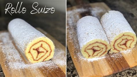 Fotografía detallada de un Rollo Suizo de Tiramisú recién cortado, mostrando las capas de bizcocho esponjoso y el cremoso relleno.