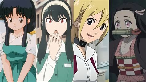 Ilustración de diferentes estilos de personajes femeninos en el manga (Tsundere, Dandere, Moe)