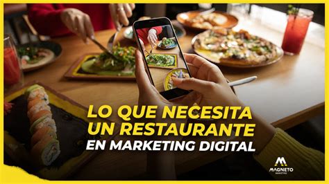 Esquema de estrategia de marketing digital para restaurantes