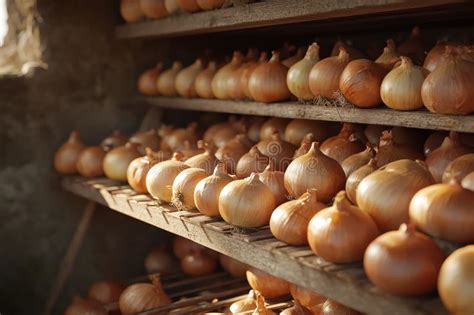 Ilustración de cebollas secándose al sol