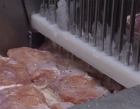 Esquema comparativo de marinado, salmuera e inyección de carne