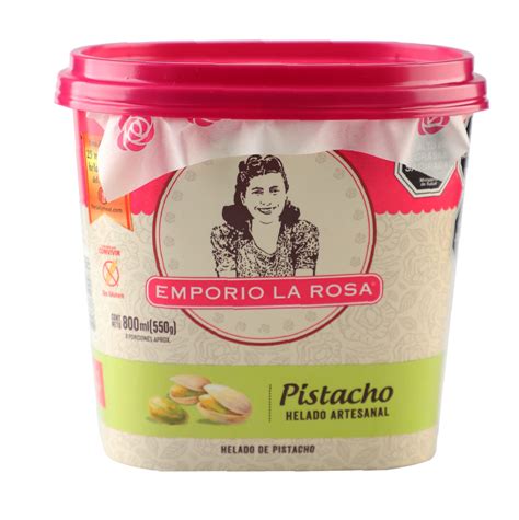 Fotografía de varios sabores de helado de Emporio La Rosa, mostrando la variedad y atractivo visual de los productos.