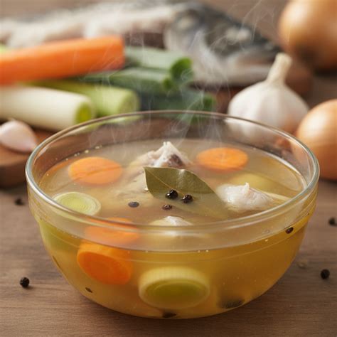 ingredientes para caldo de pescado: espinas, cabezas y verduras