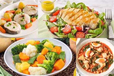 Ejemplos de comidas a base de plantas con distintas combinaciones