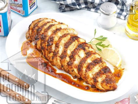 Esquema de las capas de una pechuga de pollo asada al horno