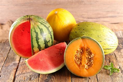 Variedades de melones y sandías