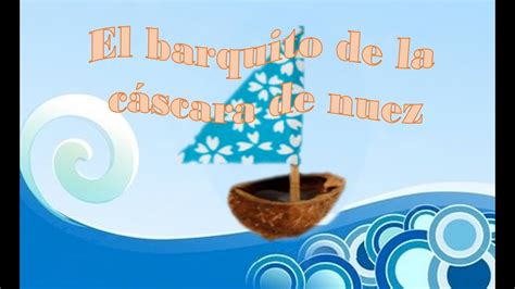Esquema de un barquito de cáscara de nuez navegando.