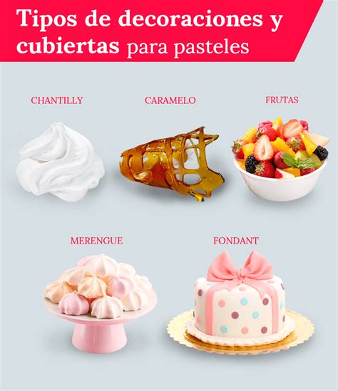 Variedad de pasteles decorados con diferentes coberturas y estilos