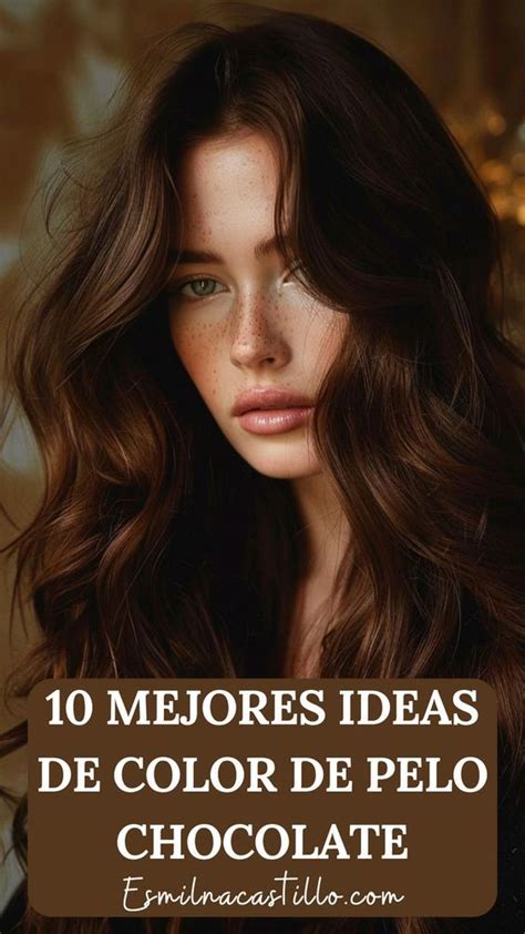 Esquema de las principales tonalidades del cabello chocolate y sus matices