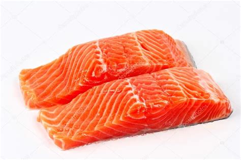 Fotografía de salmón fresco, listo para cocinar