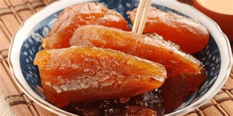 camote en dulce servido en un tazón