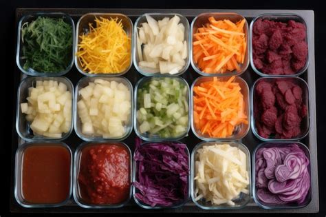 Ilustración de diferentes verduras cortadas listas para ser rebozadas en tempura