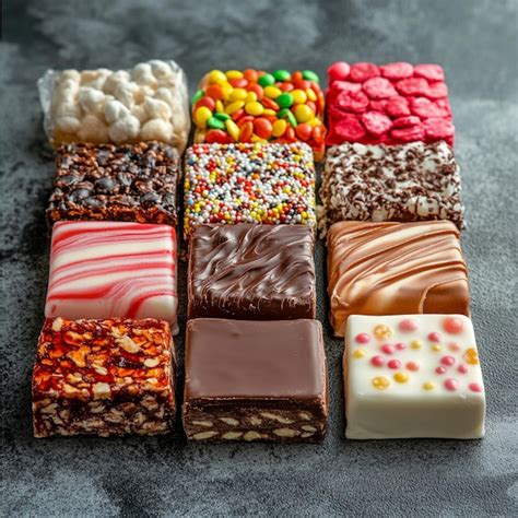 Variedad de kuchenes con diferentes rellenos cremosos