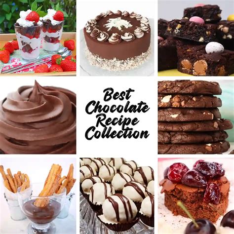 Collage de imágenes de diversos postres: tartas, cupcakes, galletas.