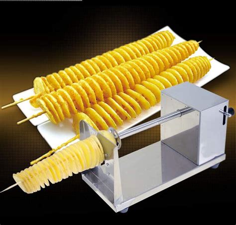 patatas en espiral listas para servir