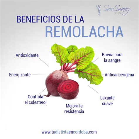 Infografía: Beneficios nutricionales de la remolacha
