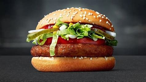 fotografía de la hamburguesa McVegan