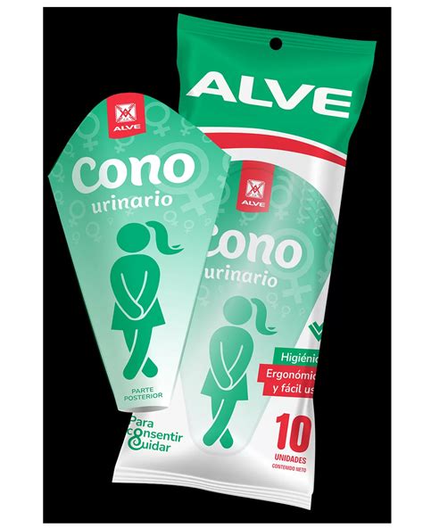 Ilustración de un urinario femenino desechable, mostrando su forma ergonómica para facilitar su uso.