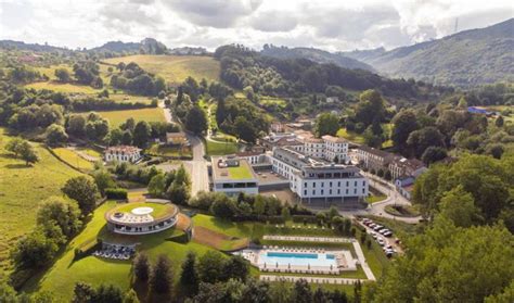 Foto aérea del complejo Balneario de Las Caldas