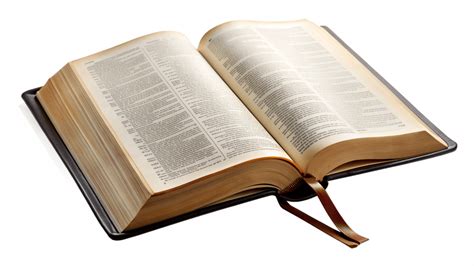 Página de la Biblia abierta con texto sagrado