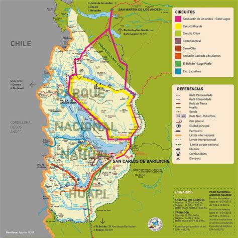 Mapa de ubicación de Colonia Suiza respecto a Bariloche y el Circuito Chico