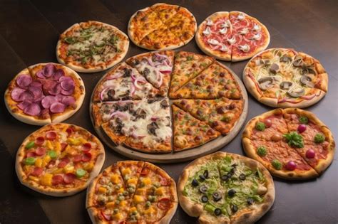 Diseño de pizza personalizada con diferentes ingredientes y masas a elegir