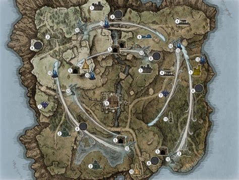 Mapa detallado de Primavera Soleada con las ubicaciones clave de los huevos