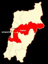 Mapa de Copiapó con restaurantes destacados