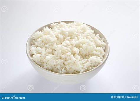 Cuenco de arroz blanco suelto