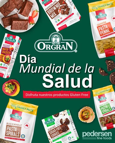 Embalaje de productos Orgran con el logo de libre de alérgenos