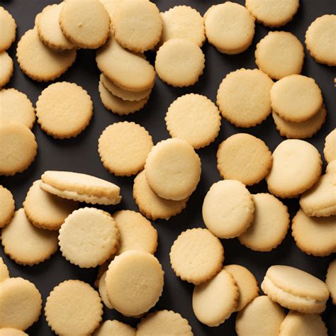 Formando galletas de vainilla con una prensa sobre una charola.