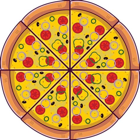 Diseño de etiqueta escolar con temática de pizza, incorporando elementos gráficos de porciones de pizza, colores vivos y espacio para el nombre del estudiante.