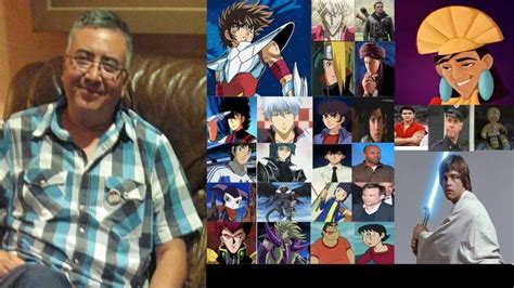 Infografía comparativa sobre los roles más destacados de Jesús Barrero en el doblaje de anime y cine internacional.